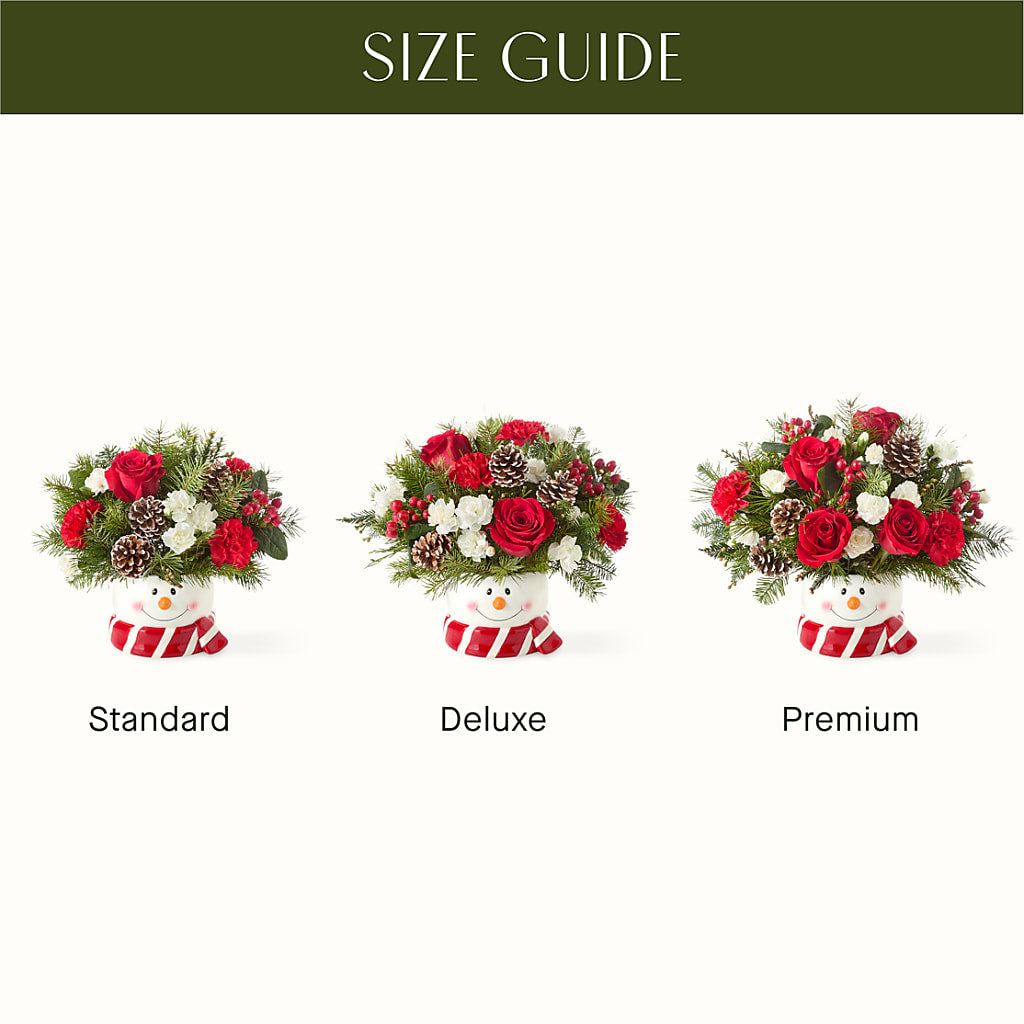 Jolly Snowman Bouquet – Caines Flowers, Barberton OH
