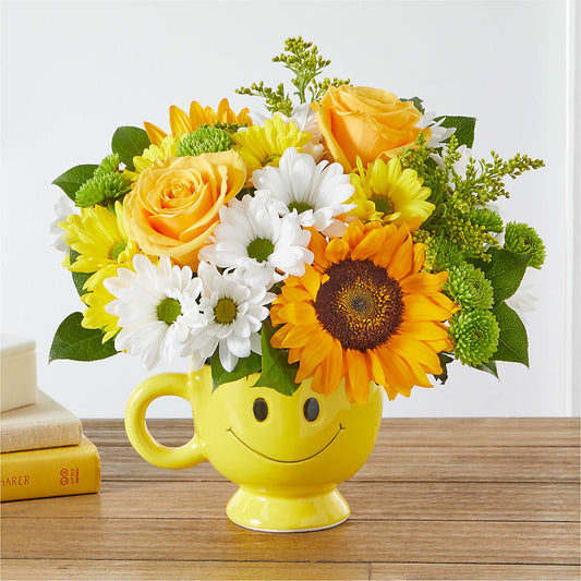 Be Happy Bouquet – Caines Flowers, Barberton OH