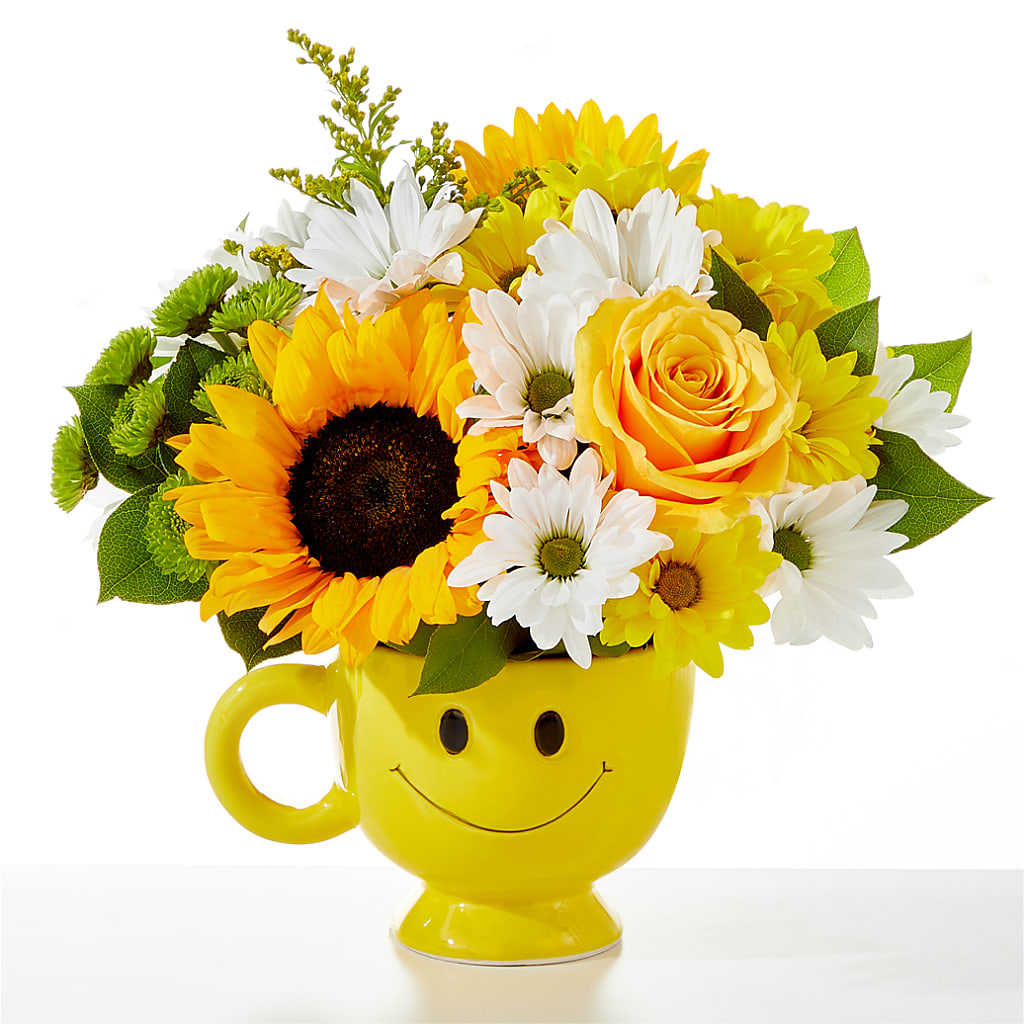 Be Happy Bouquet – Caines Flowers, Barberton OH