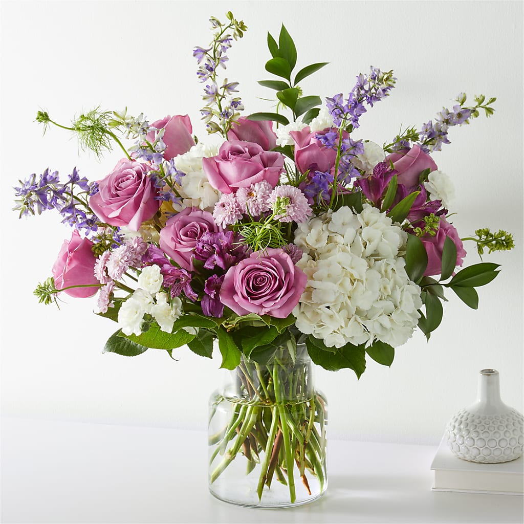 Violet Caress Bouquet – Caines Flowers, Barberton OH