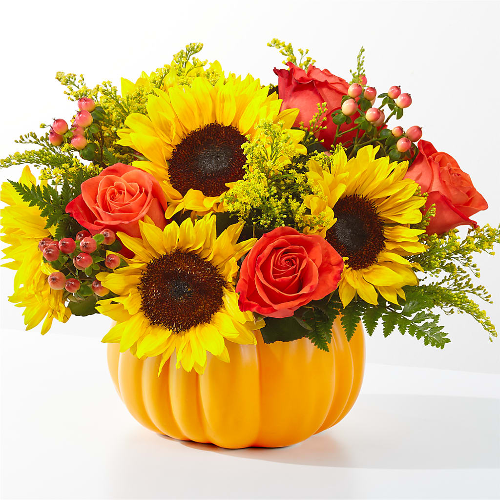 Pick of the Patch Pumpkin Bouquet – Caines Flowers, Barberton OH