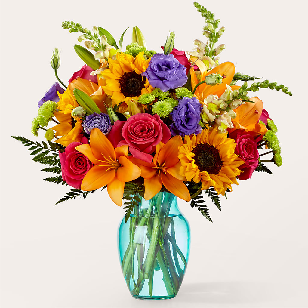 Double Rainbow Bouquet – Caines Flowers, Barberton OH
