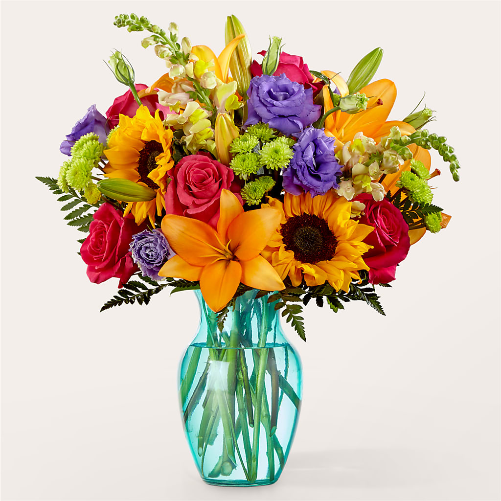 Double Rainbow Bouquet – Caines Flowers, Barberton OH