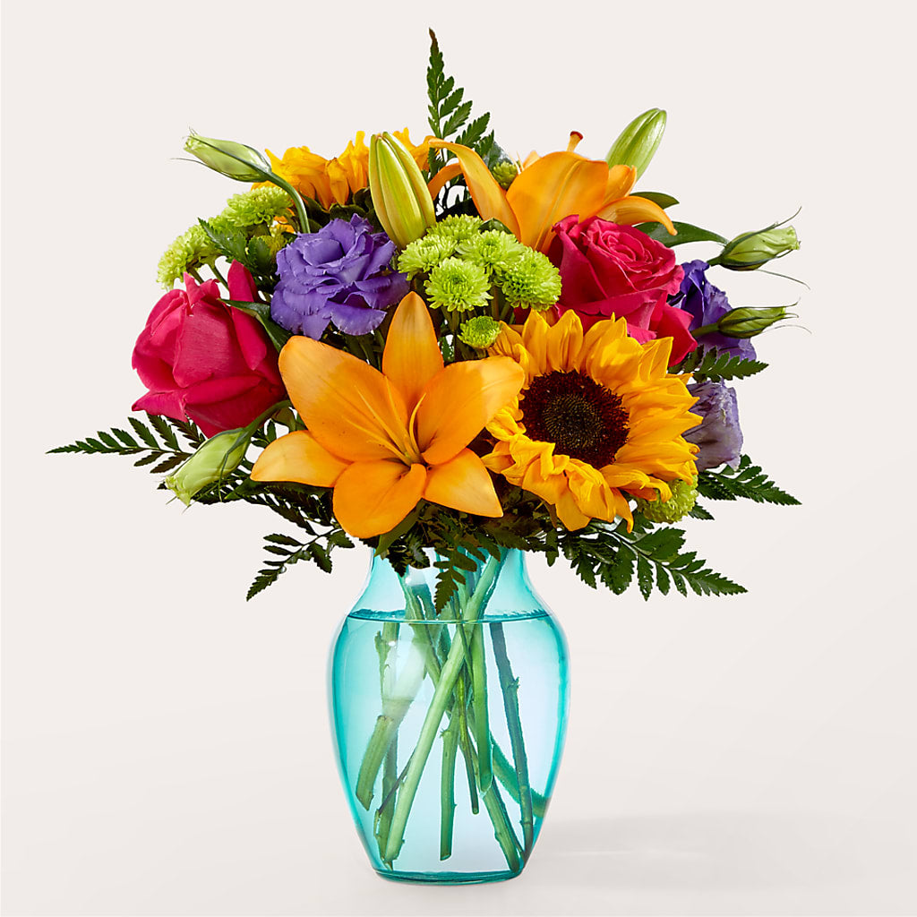 Double Rainbow Bouquet – Caines Flowers, Barberton OH