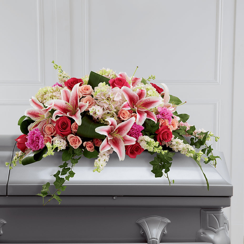 Splendid Grace Casket Spray – Caines Flowers, Barberton OH