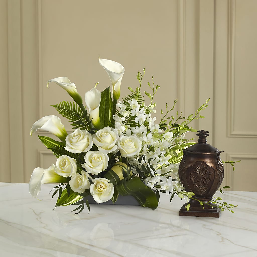 At Peace Arrangement – Caines Flowers, Barberton OH