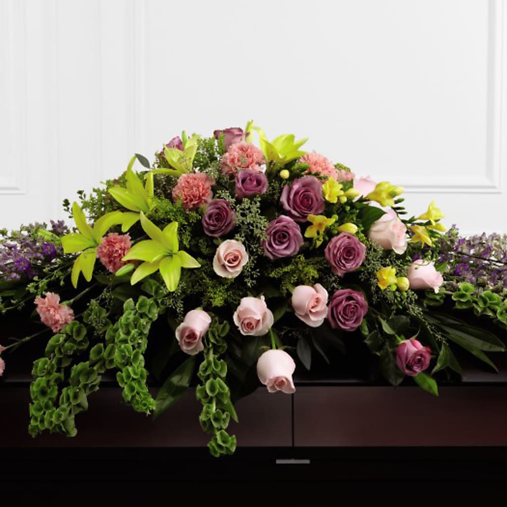 Forever Beloved Casket Spray – Caines Flowers, Barberton OH