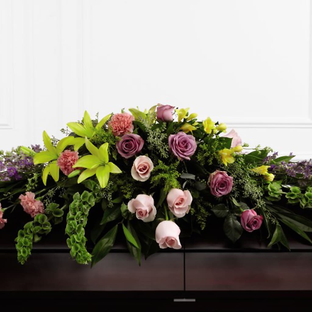 Forever Beloved Casket Spray – Caines Flowers, Barberton OH