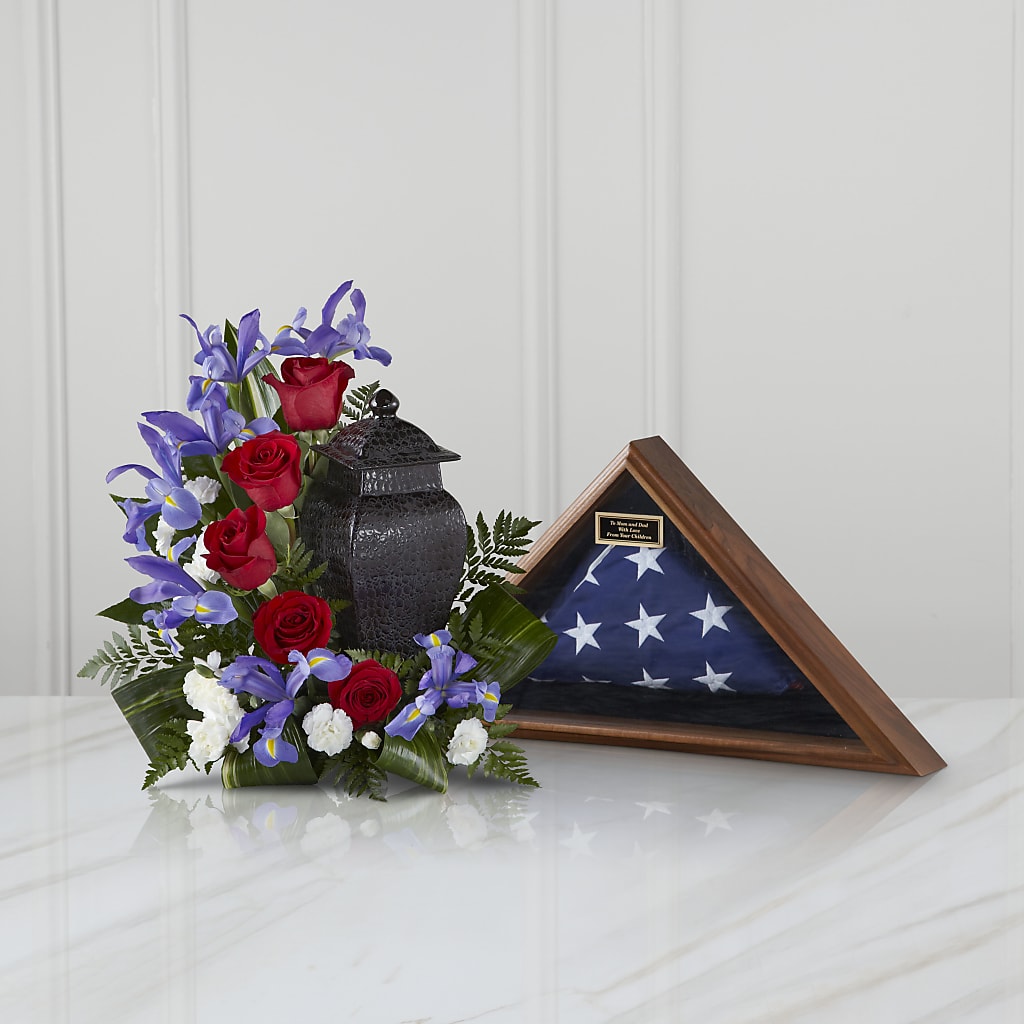 Patriotic Tribute Arrangement – Caines Flowers, Barberton OH