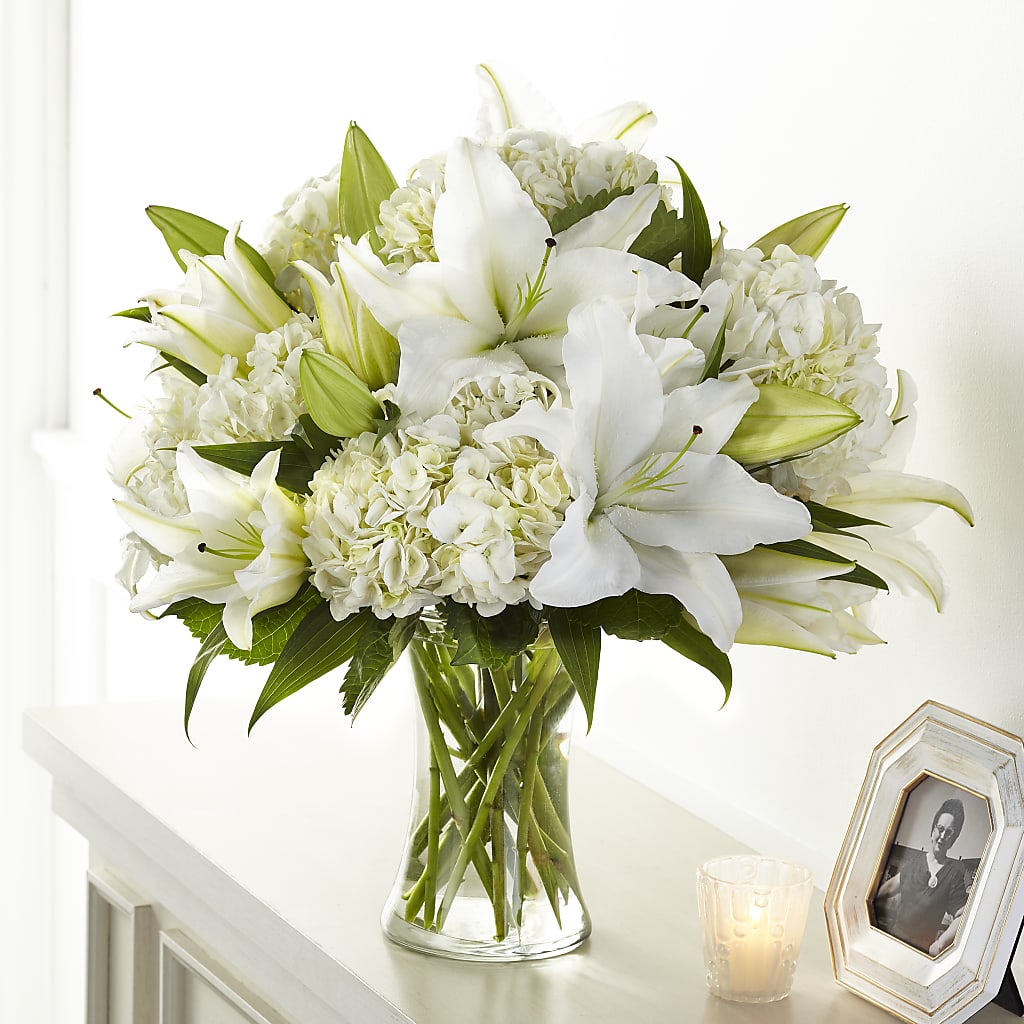 Compassionate Lily Bouquet – Caines Flowers, Barberton OH