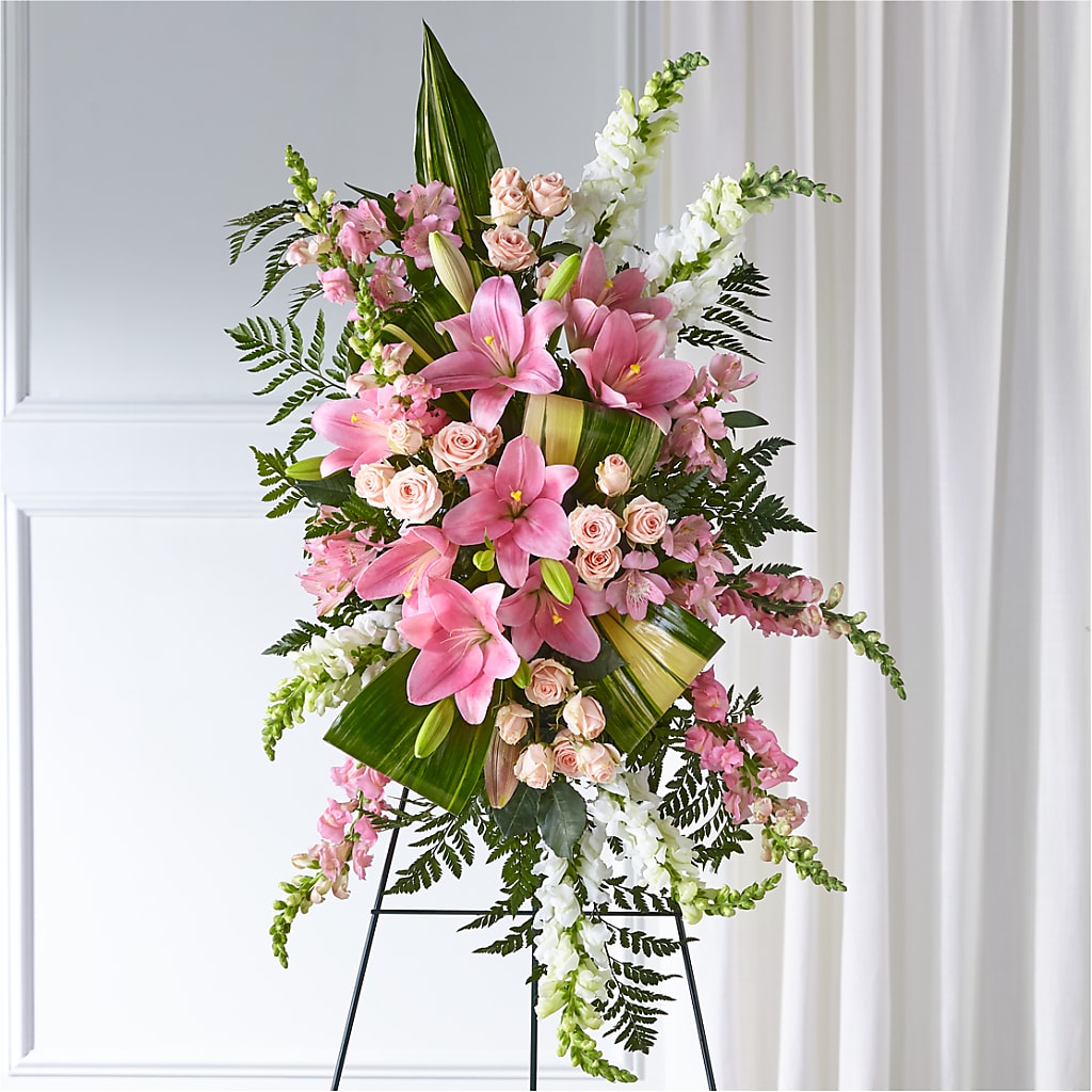 Elegant Embrace Standing Spray – Caines Flowers, Barberton OH