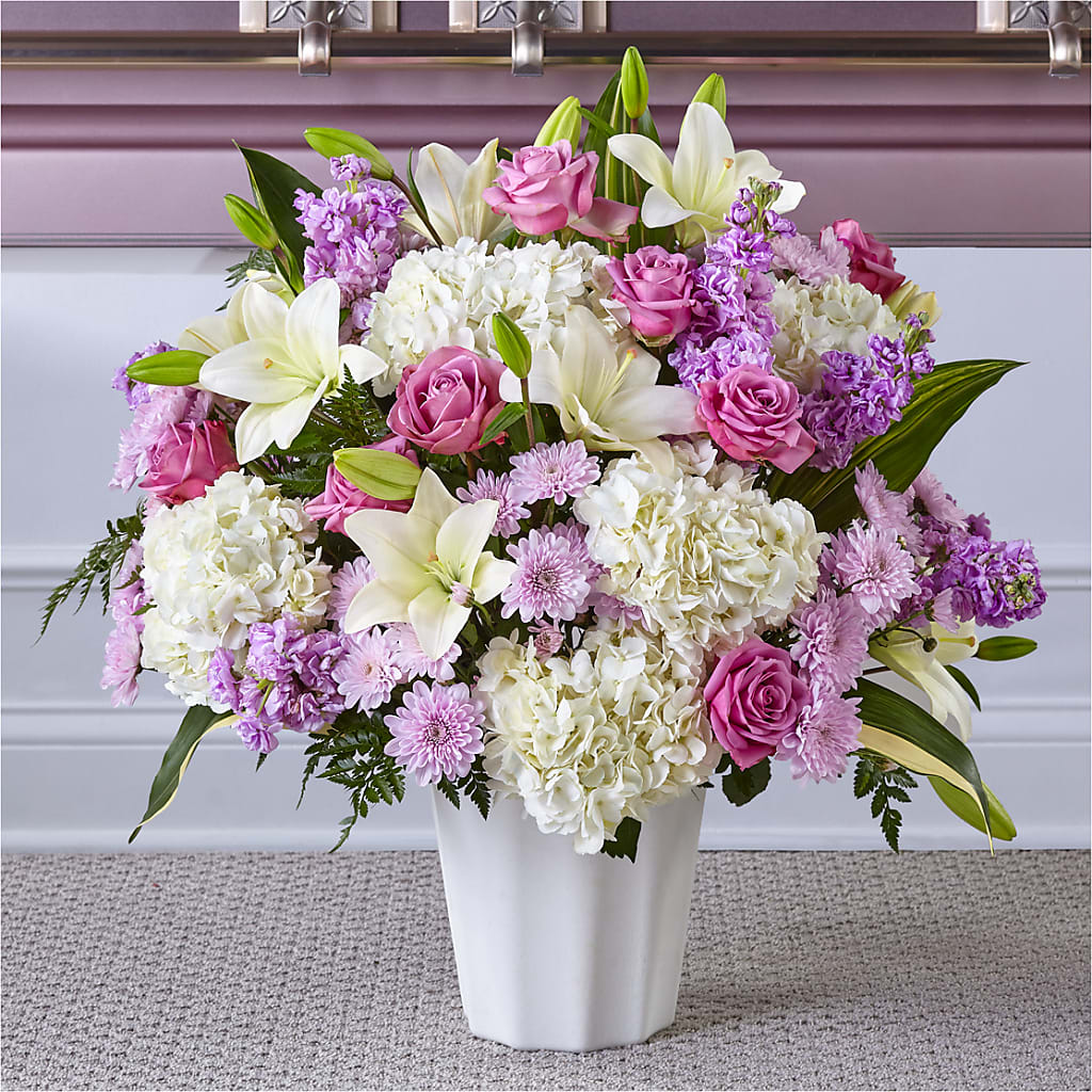 Heaven Sent Floor Basket – Caines Flowers, Barberton OH