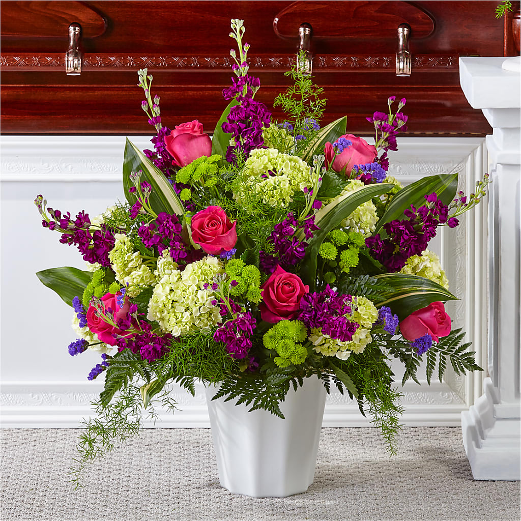 Beautiful Horizons Floor Basket – Caines Flowers, Barberton OH