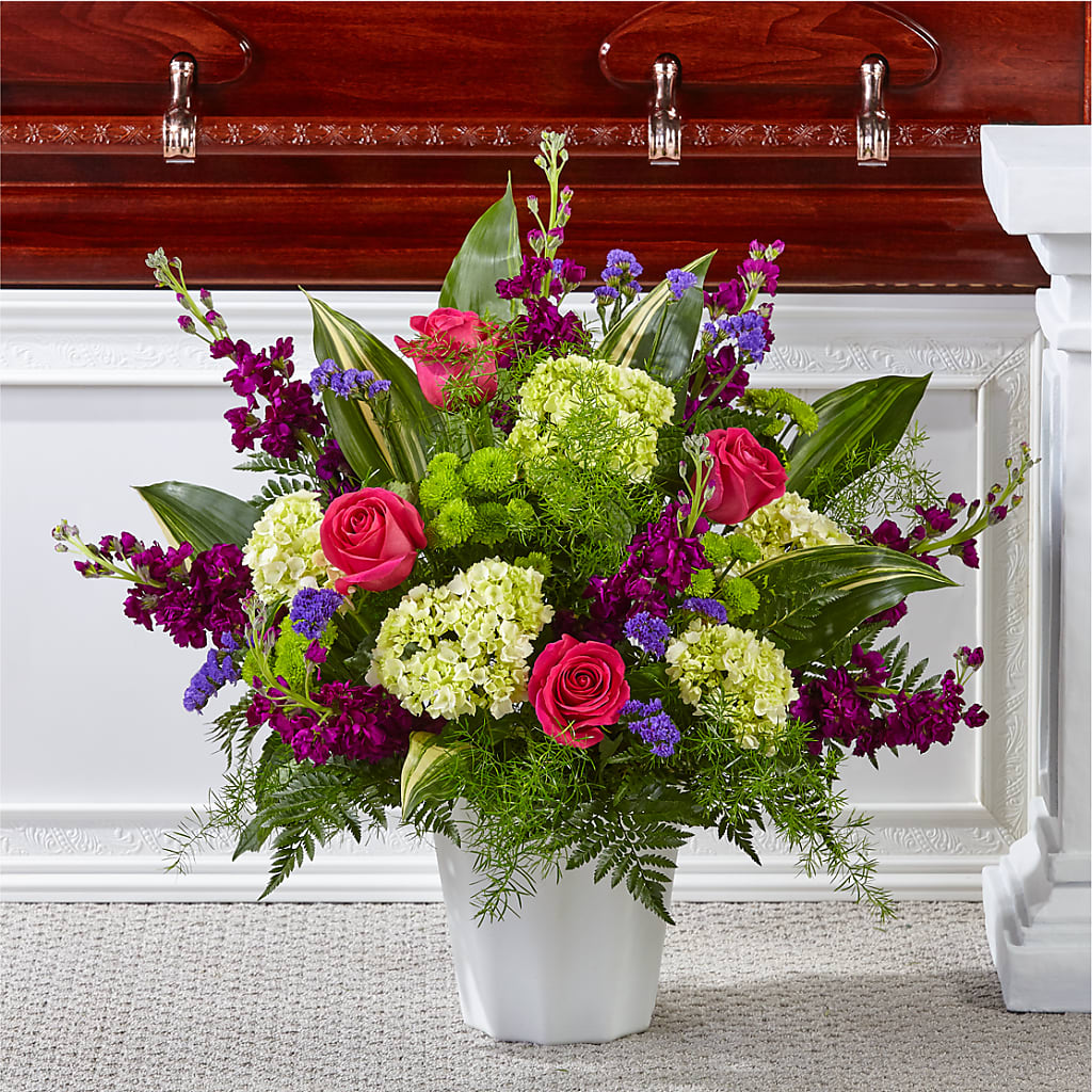 Beautiful Horizons Floor Basket – Caines Flowers, Barberton OH