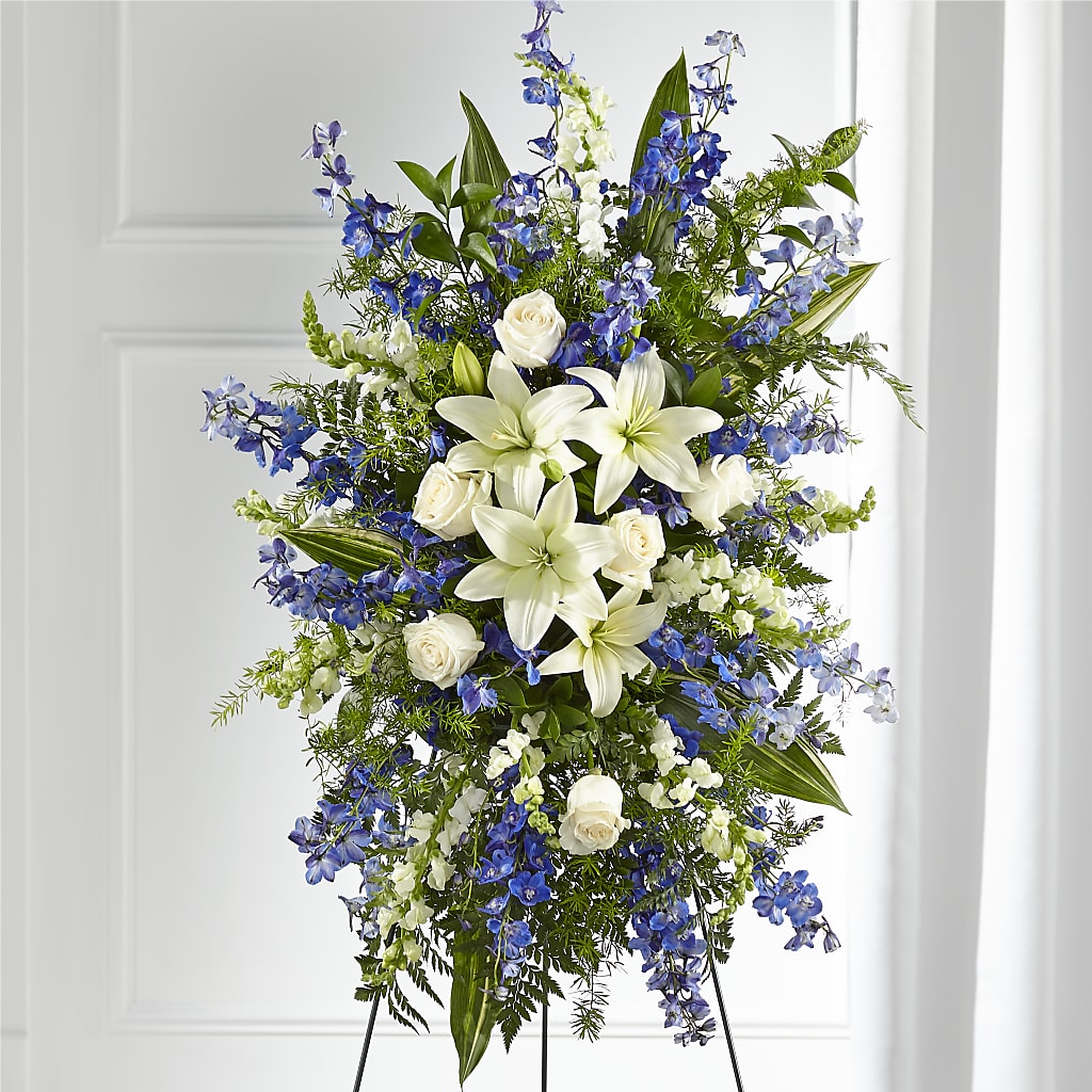 Faithful Friend Standing Spray – Caines Flowers, Barberton OH