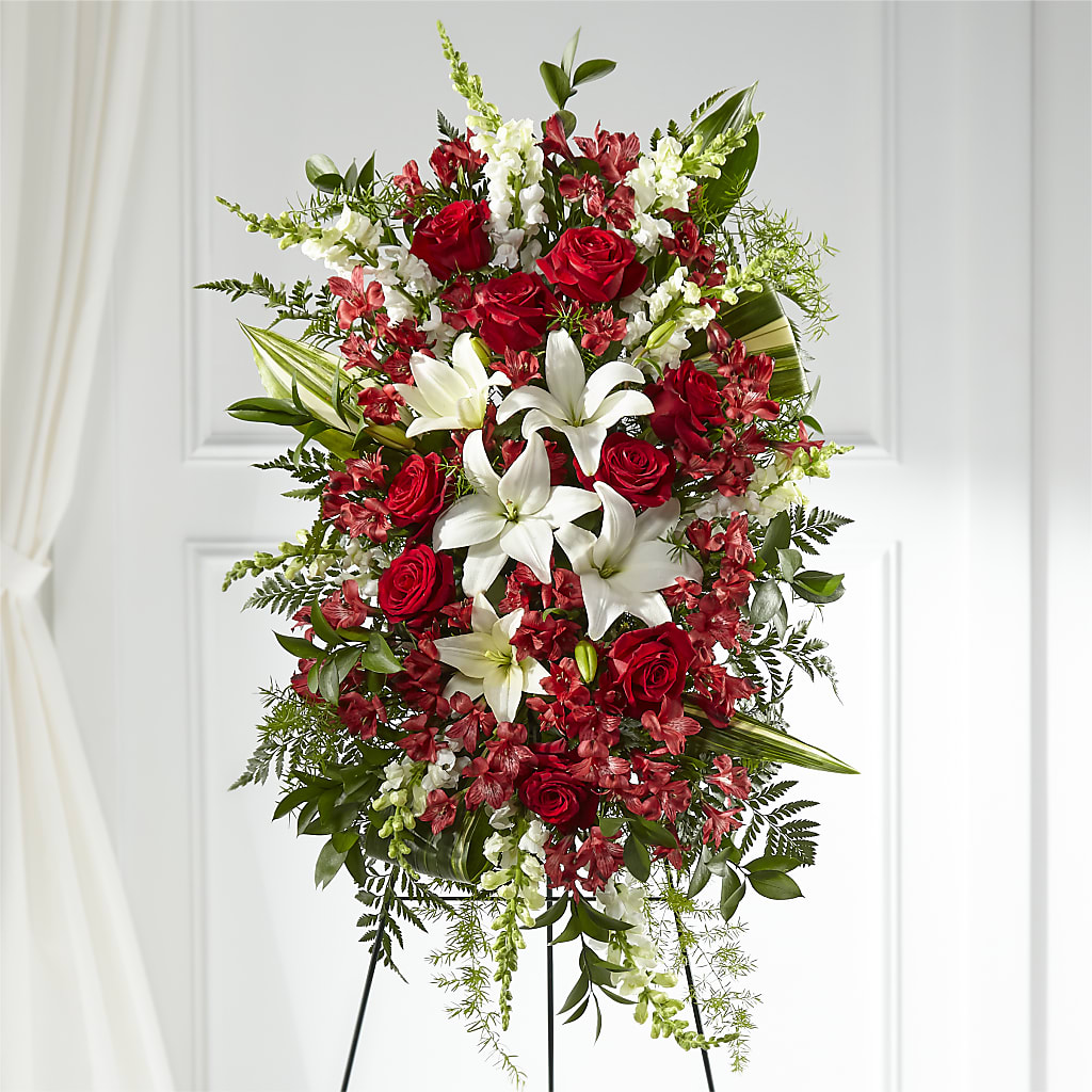 Everlasting Memory Standing Spray – Caines Flowers, Barberton OH