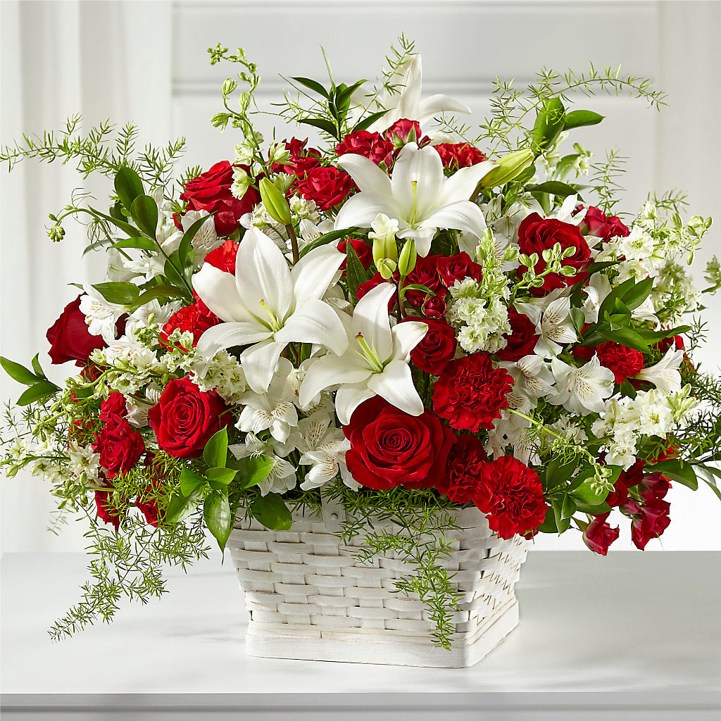 Sentiments of Love Arrangement – Caines Flowers, Barberton OH