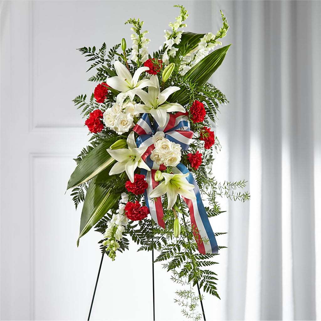 Stars of Life Standing Spray – Caines Flowers, Barberton OH