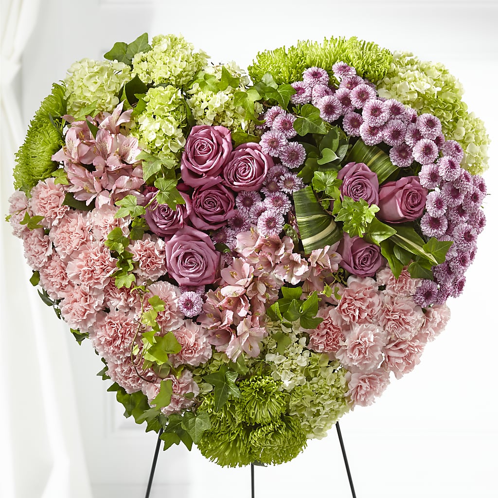 Heartwarming Standing Heart – Caines Flowers, Barberton OH