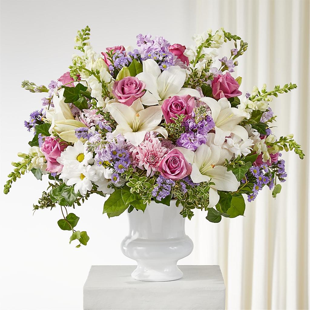 Remarkable Life Urn Arrangement – Caines Flowers, Barberton OH