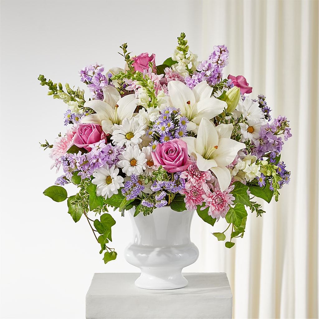 Remarkable Life Urn Arrangement – Caines Flowers, Barberton OH