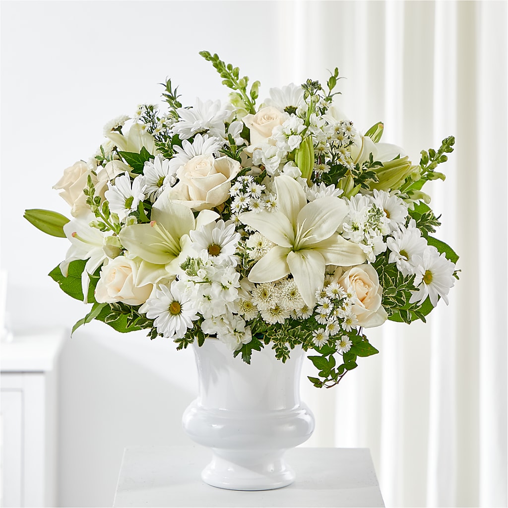 Uplifting Urn Arrangement – Caines Flowers, Barberton OH