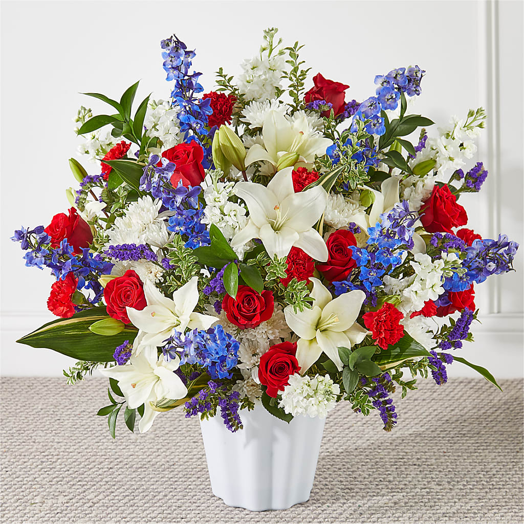 Consoled Floor Basket – Caines Flowers, Barberton OH