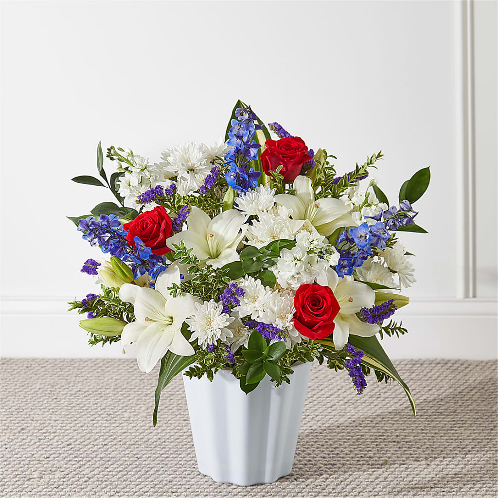 Consoled Floor Basket – Caines Flowers, Barberton OH