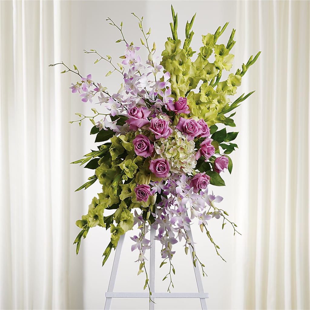 Lasting Legacy Standing Spray – Caines Flowers, Barberton OH