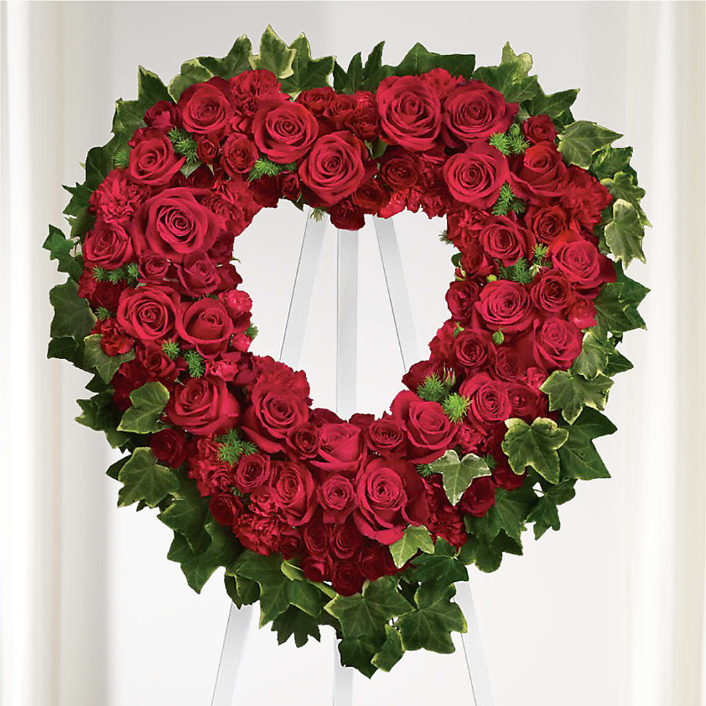 Wholehearted Standing Spray – Caines Flowers, Barberton OH