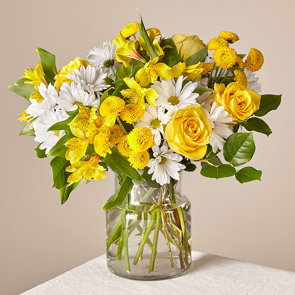 Sunny Sentiments Bouquet – Caines Flowers, Barberton OH