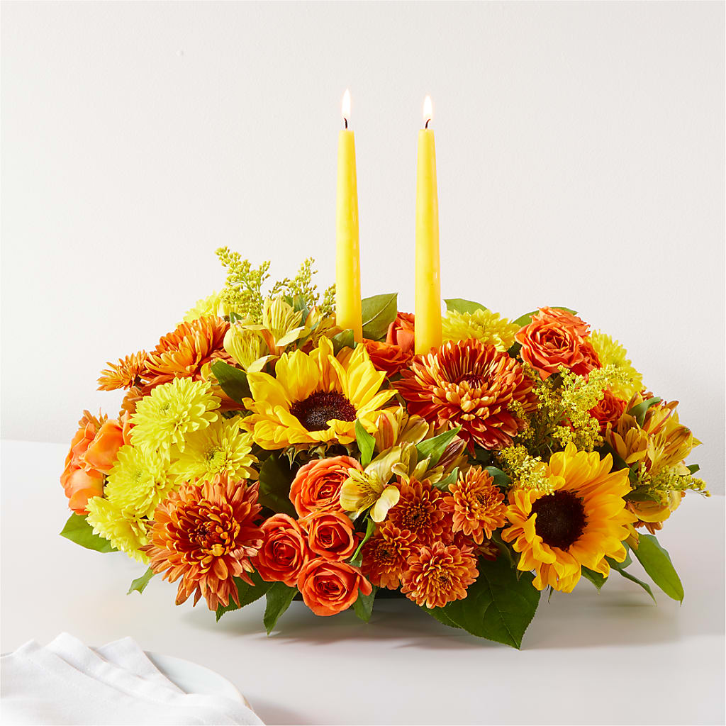 Autumn Harmony Centerpiece – Caines Flowers, Barberton OH