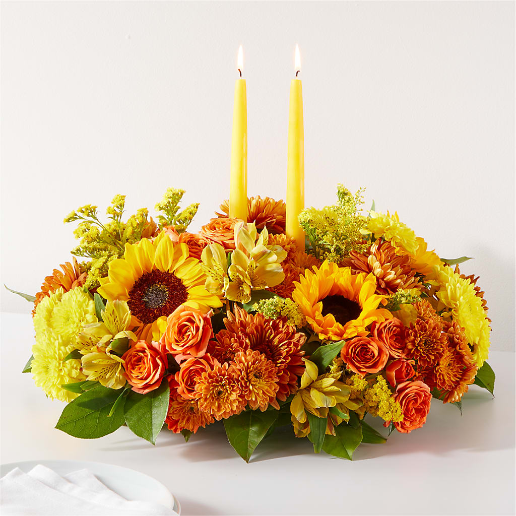 Autumn Harmony Centerpiece – Caines Flowers, Barberton OH