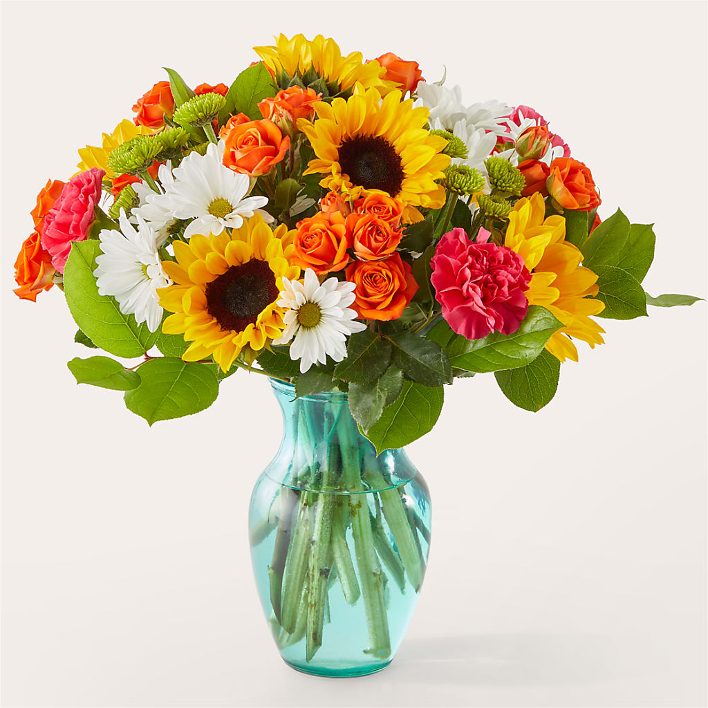Sun-drenched Blooms Bouquet – Caines Flowers, Barberton OH