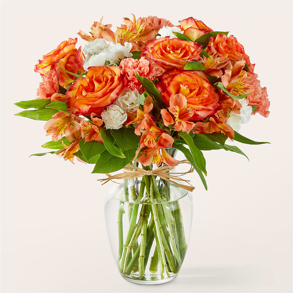 Apricot Glow Bouquet – Caines Flowers, Barberton OH