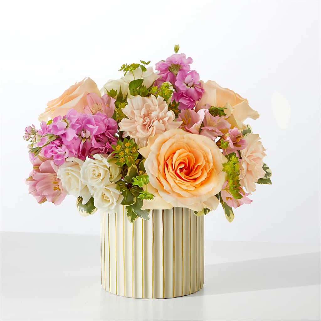 Paradise Bouquet with Ivory Vase – Caines Flowers, Barberton OH