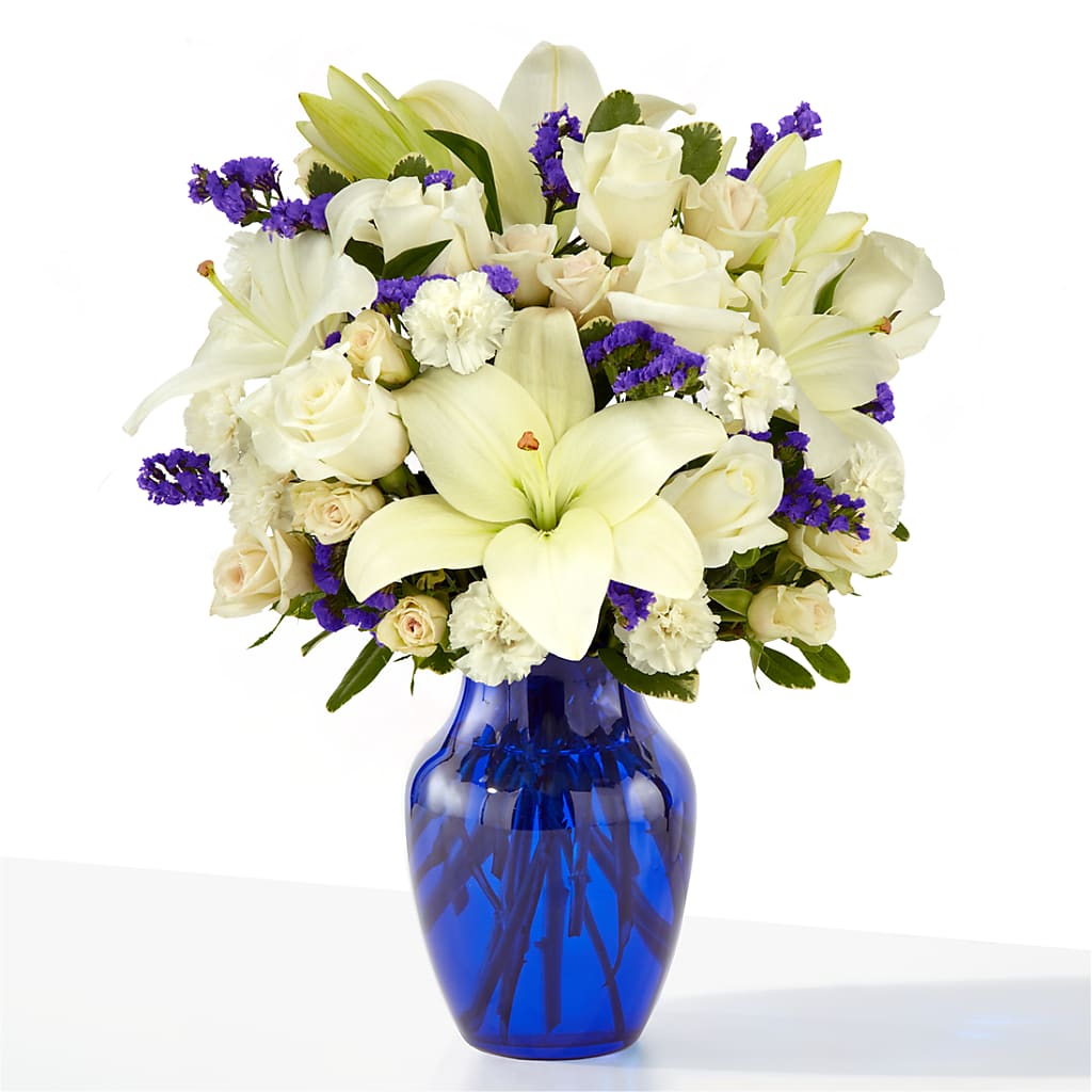 Sapphire Rush Bouquet – Caines Flowers, Barberton OH