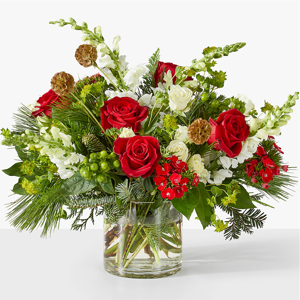 Deck the Halls Bouquet – Caines Flowers, Barberton OH