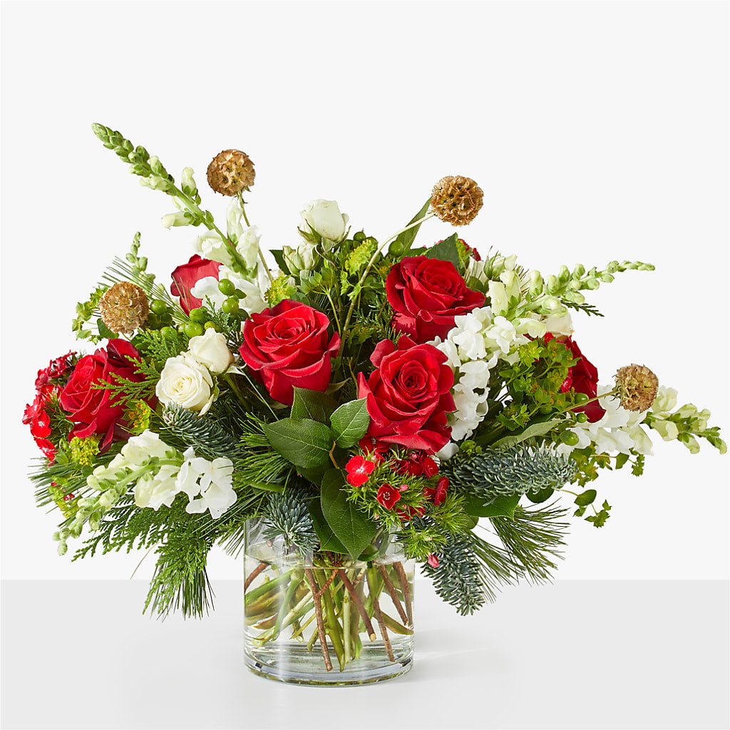 Deck the Halls Bouquet – Caines Flowers, Barberton OH