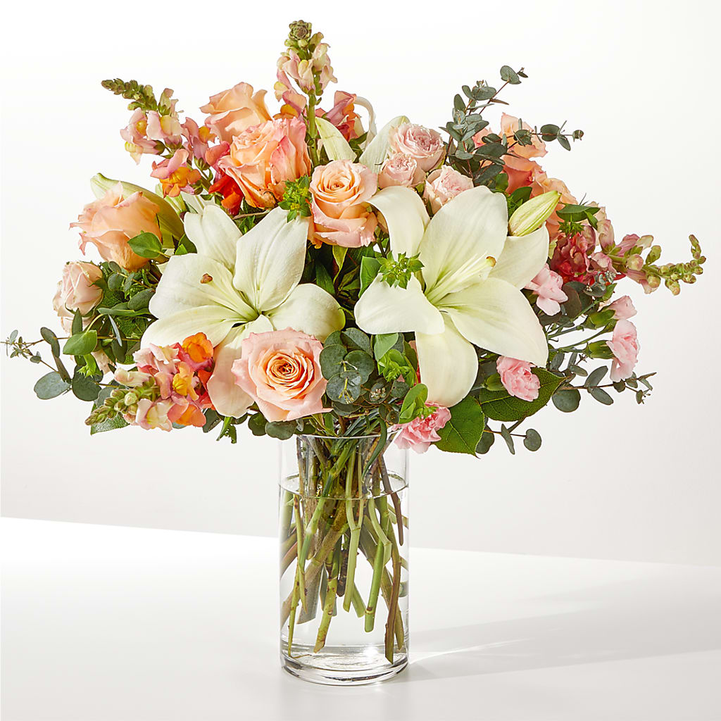 Grapefruit Splash Bouquet – Caines Flowers, Barberton OH