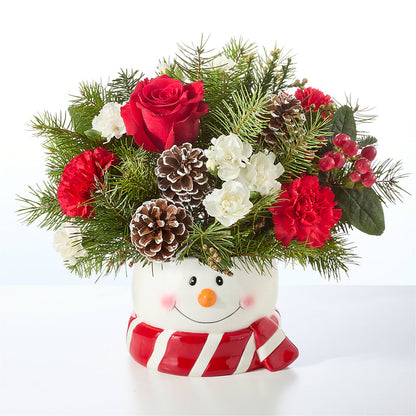 Jolly Snowman Bouquet –  Caines Flowers, Barberton OH