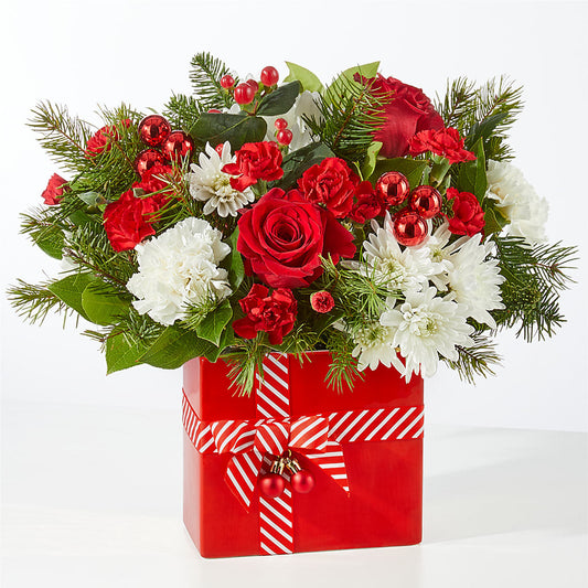 Presents Under the Tree Bouquet –  Caines Flowers, Barberton OH