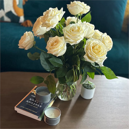 Long Stem Yellow Rose Bouquet –  Caines Flowers, Barberton OH