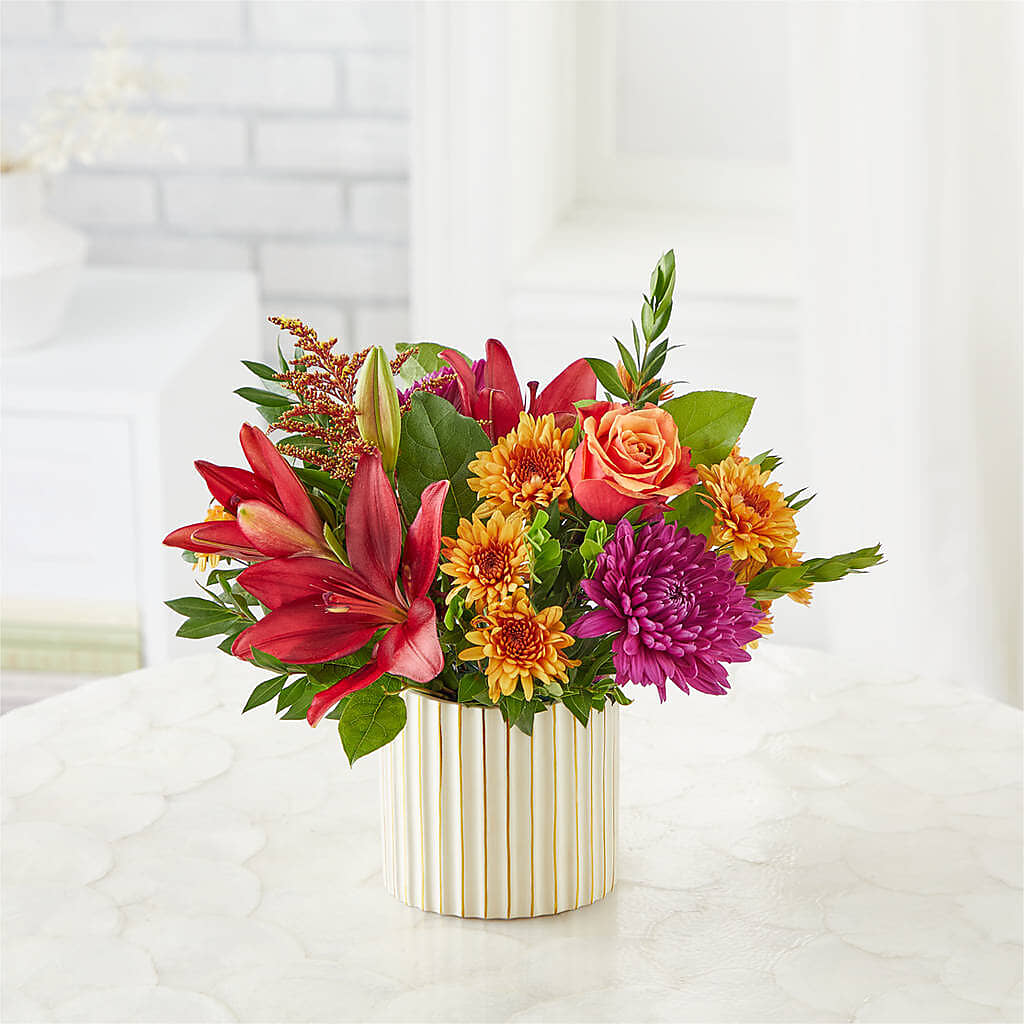 Burgundy Landscape Bouquet –  Caines Flowers, Barberton OH