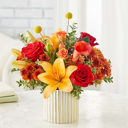 Scarlet Skies Bouquet –  Caines Flowers, Barberton OH