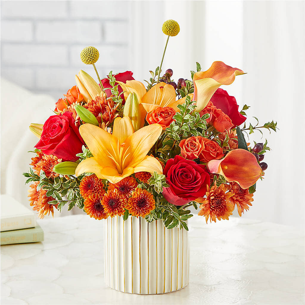 Scarlet Skies Bouquet –  Caines Flowers, Barberton OH