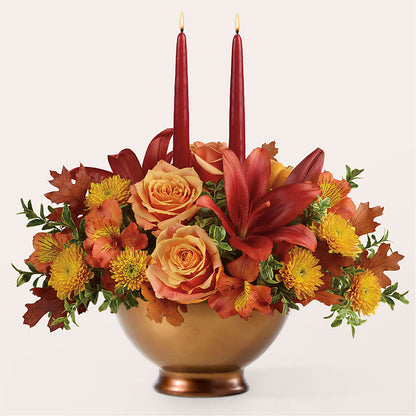 Harvest Table Centerpiece –  Caines Flowers, Barberton OH