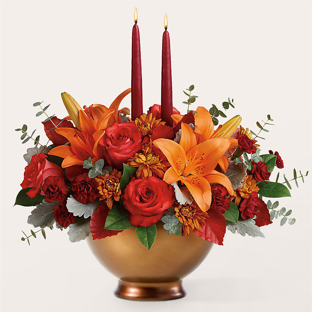 Fruits of Fall Centerpiece –  Caines Flowers, Barberton OH