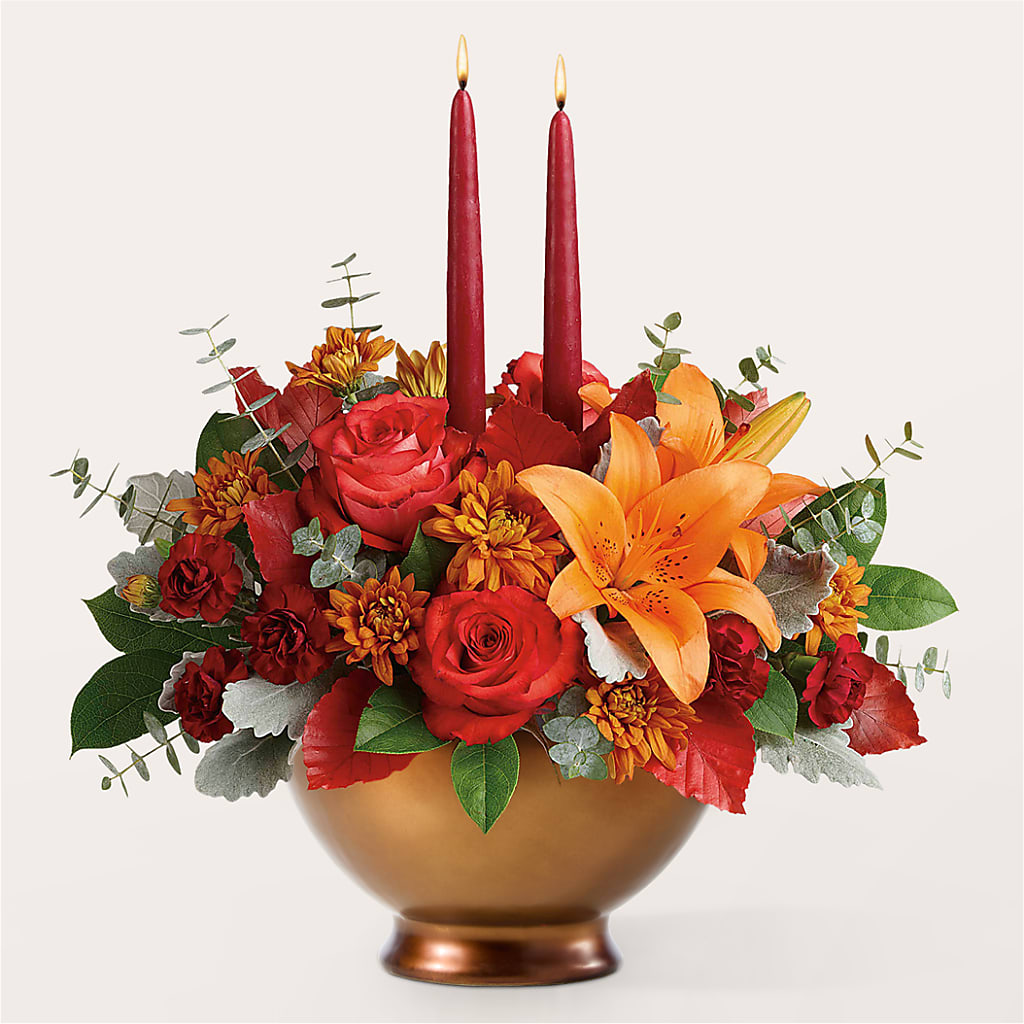 Fruits of Fall Centerpiece –  Caines Flowers, Barberton OH
