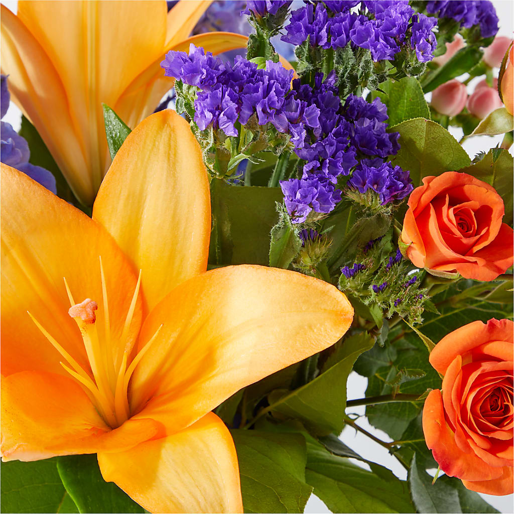 Radiant Citrus Bouquet –  Caines Flowers, Barberton OH